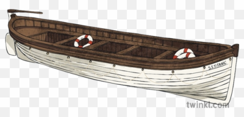 Titanic Lifeboat Ks2 Illustration - Twinkl Life Boat Transparent Png,Titanic Png