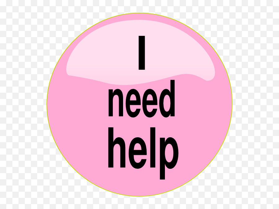 I Need Help Pink Button Svg Clip Arts - Help Me Clip Art Png,Pink Subscribe Button Png