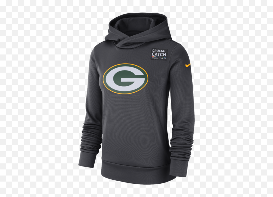 Green Bay Packers Ladies Crucial Catch Therma Hoodie - Carolina Panthers Military Hoodie Png,Brewers Packers Badgers Logo