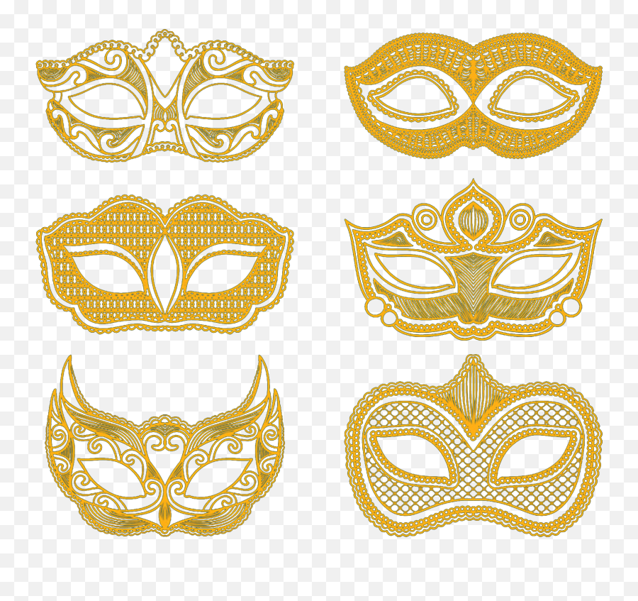 Mask Party Transprent Download - Baile Mascara Dourada Png Golden Masquerade Mask Png,Masquerade Masks Png