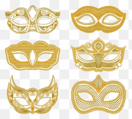 Mask Party Transprent Download - Baile Mascara Dourada Png Golden Masquerade Mask Png,Masquerade Masks Png