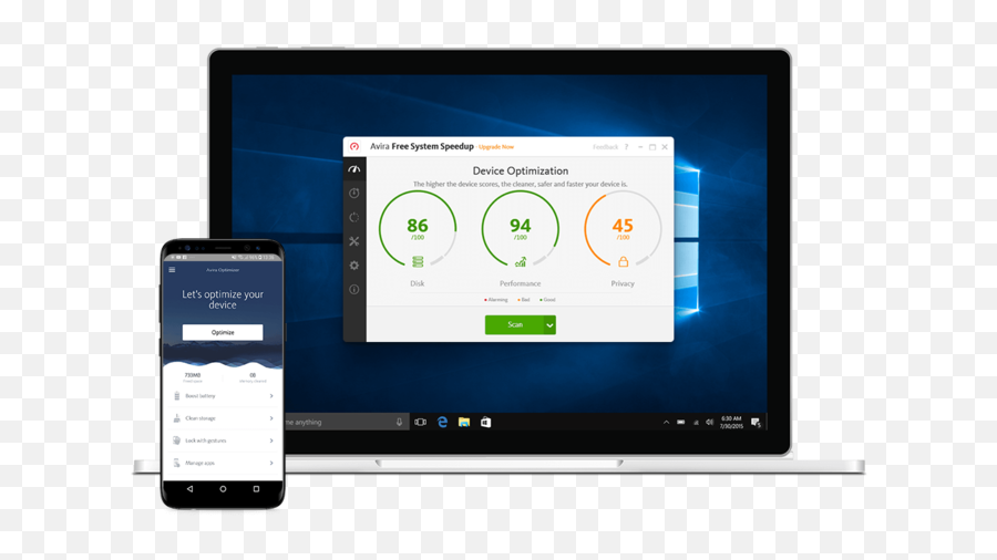 Device Optimizer Your Free Computer Cleaner From Avira - Electronics Png,Computer Transparent