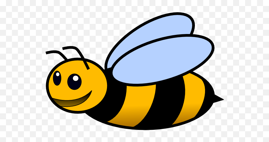 Happy Bee Clip Art - Vector Clip Art Online Clipart Of Honey Bee Png,Bee Png