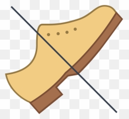 Pair Of Shoes With A Slash Mark - Horizontal png