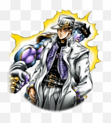 Jotaro Kujo - Draw And Star Platinum png