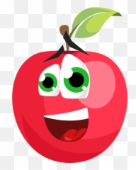 Apple Fruit Cartoon - Desenhos De Frutas Animadas Png,Cartoon Apple Png