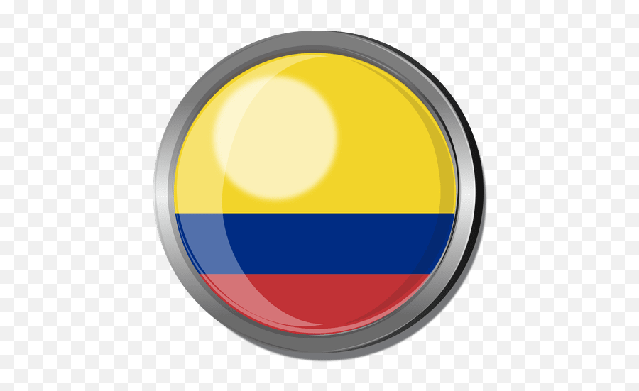 Colombia Flag Badge - Colômbia Png,Colombia Flag Png