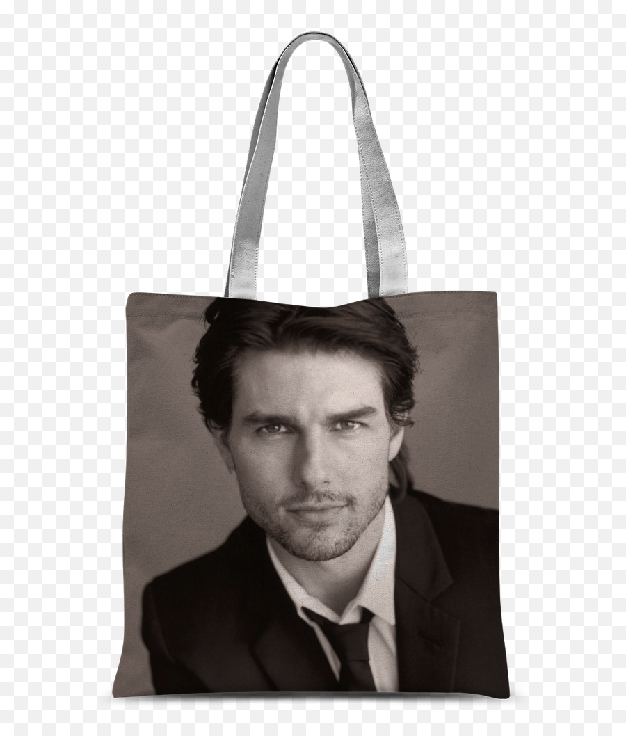 White Sublimation Tote Bag - Tom Cruise Of A Pillow Png,Tom Cruise Png