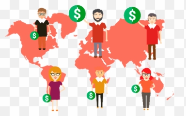 Cambio De Cheques Y Envio Dinero Dufferin Toronto - World Map Single Color Free Png,Dinero Png