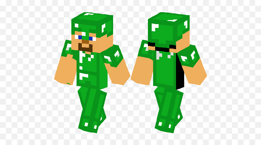 Minecraft Steve - Green Armor Steve Minecraft Png Download Farmer Villager Minecraft Skin,Minecraft Helmet Png