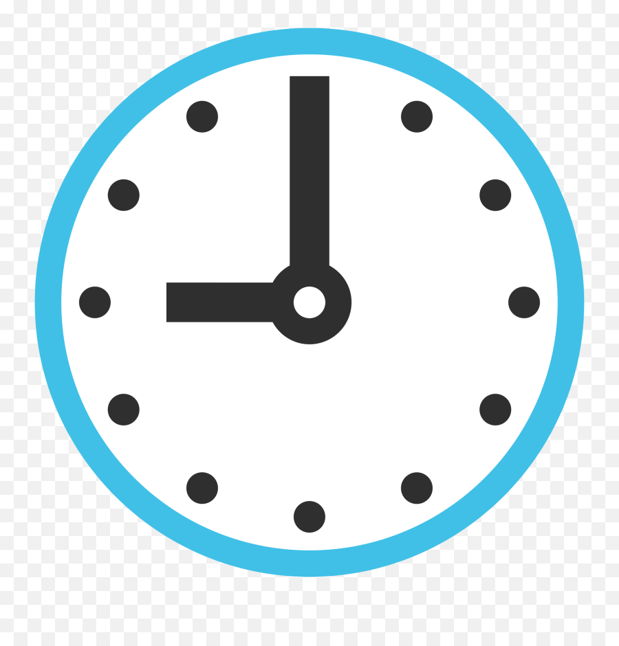 Five Oclock Emoji - 12 O Clock Clip Art Png,Clock Emoji Png