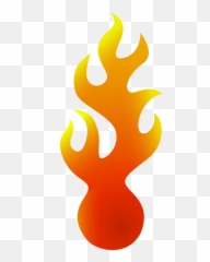 Flames Clipart Border - Fire Ball png
