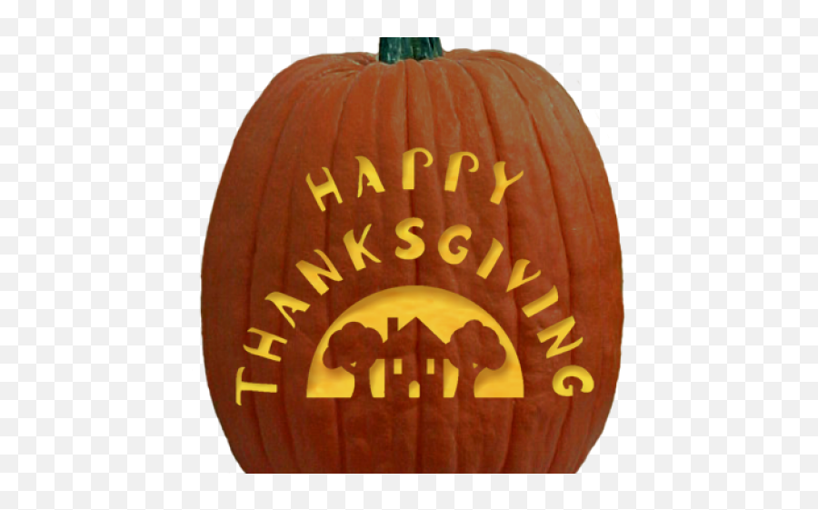 Download Hd Drawn Pumpkin Thanksgiving - Thanksgiving Pumpkin Carving Stencils Png,Thanksgiving Pumpkin Png