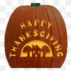 Download Hd Drawn Pumpkin Thanksgiving - Carving Stencils png