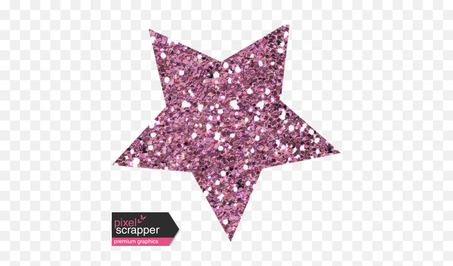 Superlatives Glitter Star 02 Graphic By Marisa Lerin Pixel - Transparent Pink Glitter Star Png,Pink Star Png