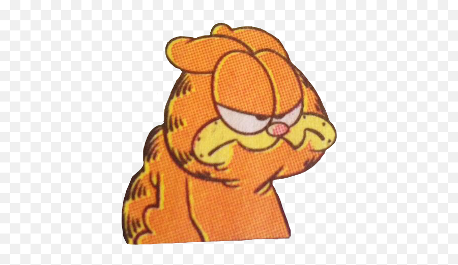 Garfield Mad Cat Madcat Comic Sticker By Jayde - Garfield Mad Png,Garfield Transparent