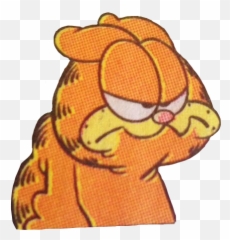 Garfield Mad Cat Madcat Comic Sticker By Jayde - Garfield Mad Png,Garfield Transparent