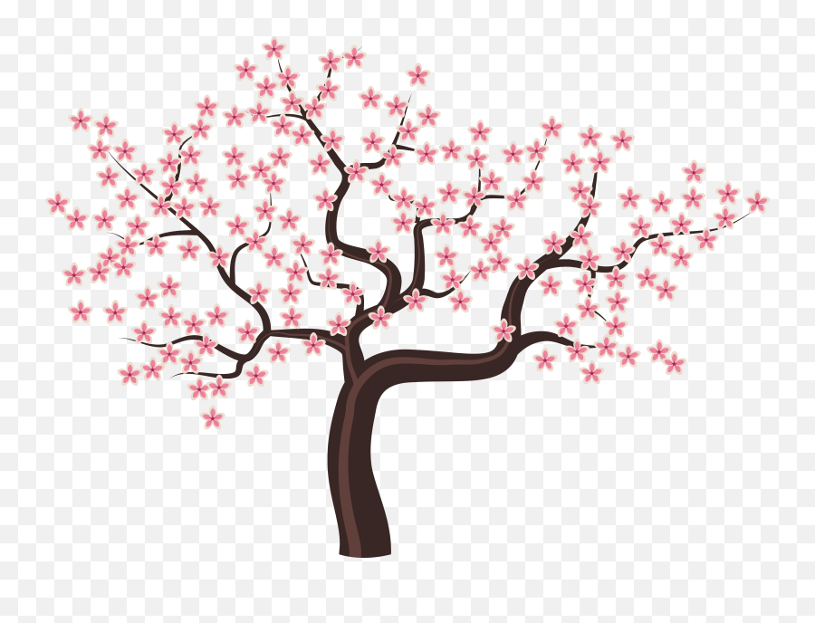 Library Of Flower Tree Clip Royalty Free Stock Png Files - Cherry Blossom Trees Clipart,Sakura Flower Png