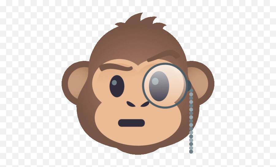 Monkey With Monocle Joypixels Gif - Monkeywithmonocle Monkey Joypixels Discover U0026 Share Gifs Happy Png,Monocle Icon