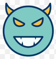 Devil Emoticon Face Smiley Free Icon Of Emoticons Filled - Png