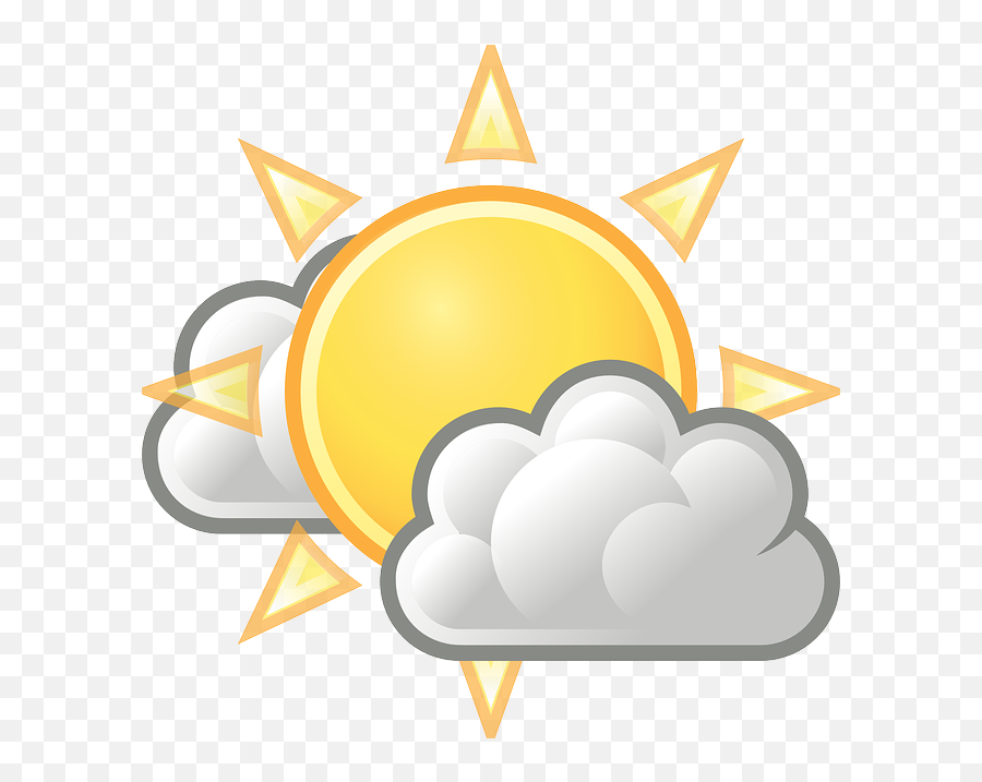 Warm Sunny Cloudy - Free Vector Graphic On Pixabay Climate Chart In India Png,Cloud Clipart Transparent Background