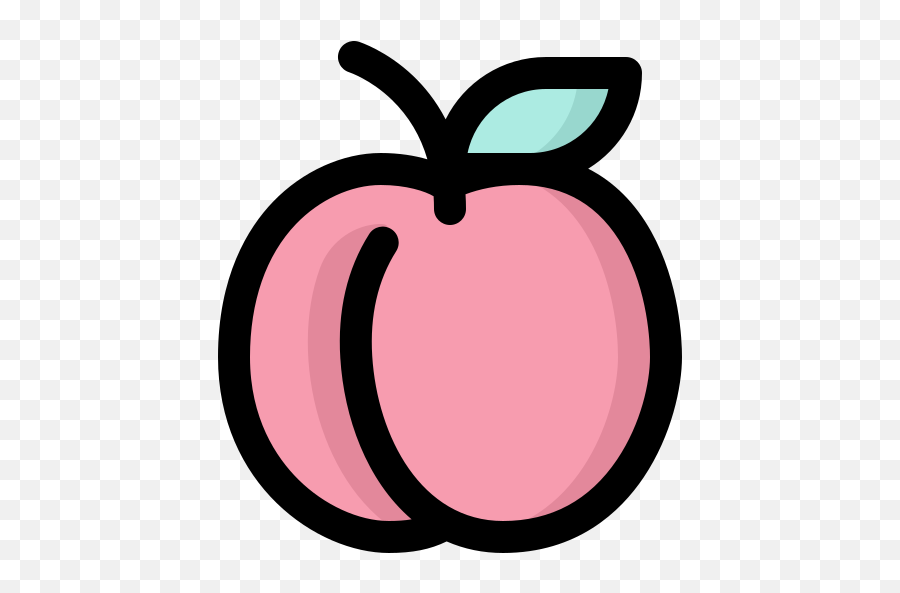 Peach - Free Food Icons Girly Png,Peach Icon Png