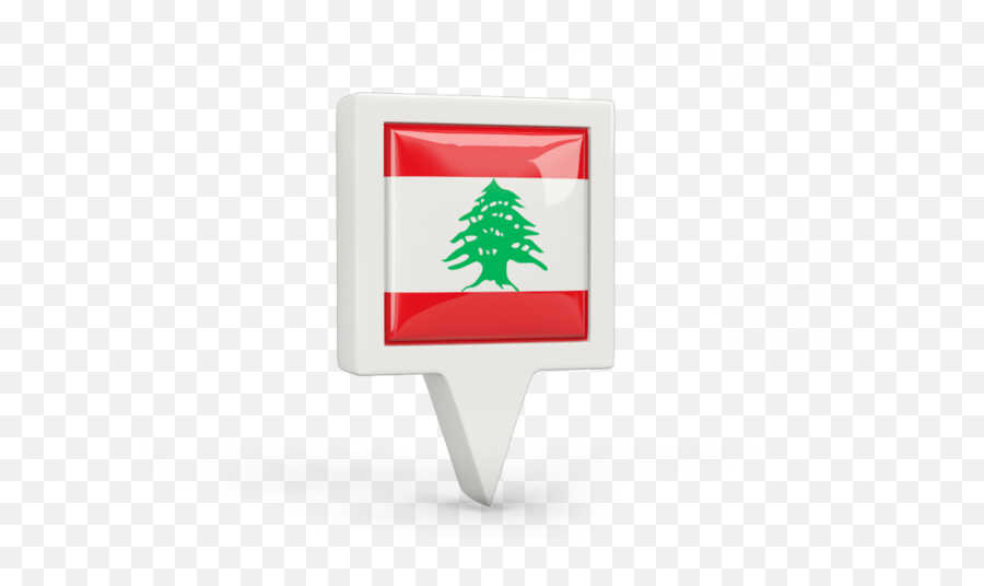 Square Pin Icon Illustration Of Flag Lebanon - Illustration Png,Istockphoto Icon