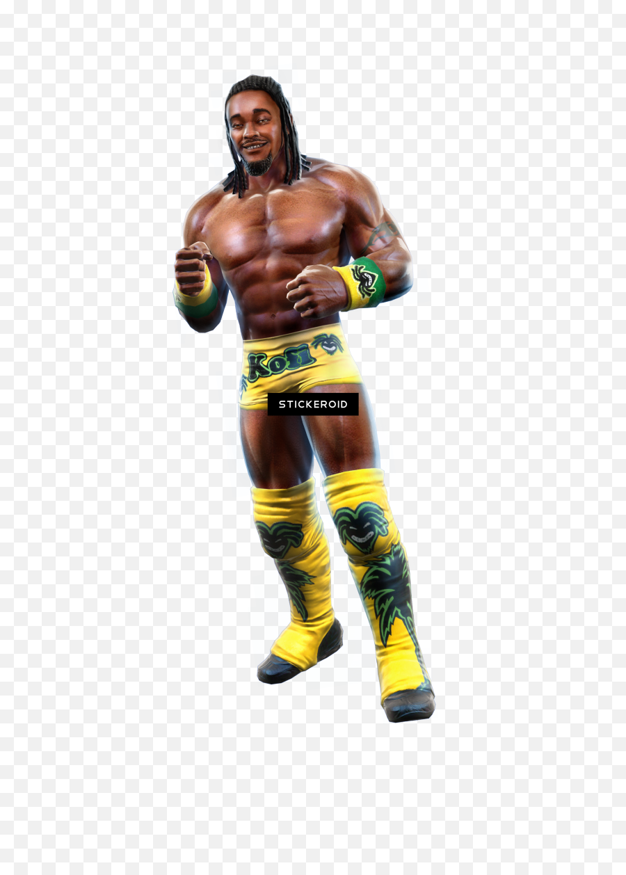 Download Kofi Kingston Wrestler Wwe - Wwe All Stars Roster Png,Wrestler Png