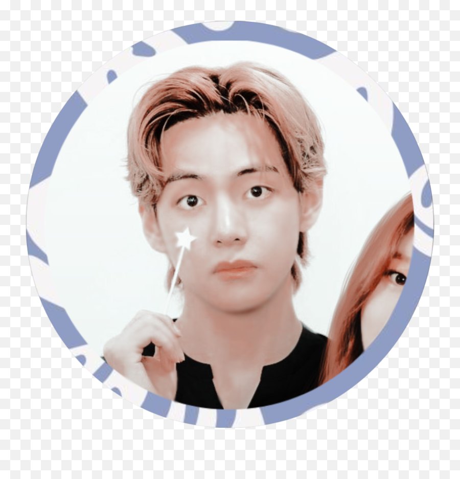 Kimtaehyung Taehyung Taehyungbts Sticker By Taerryvity - Hair Design Png,Bts V Icon