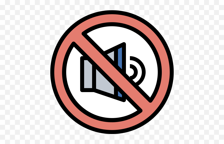 No Sound Icon From Signals And Prohibitions Pack Style - No Plastic Straw Png,Red Icon Pack