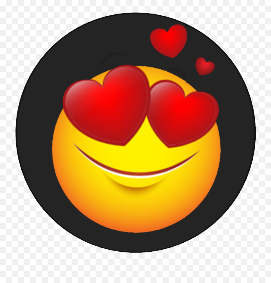 Love Eyes Emoji - Smiley Png,Heart Eyes Emoji Transparent