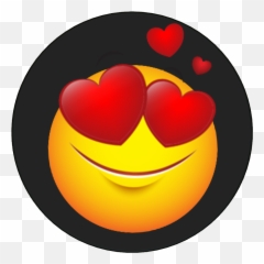 Love Eyes Emoji - Smiley png