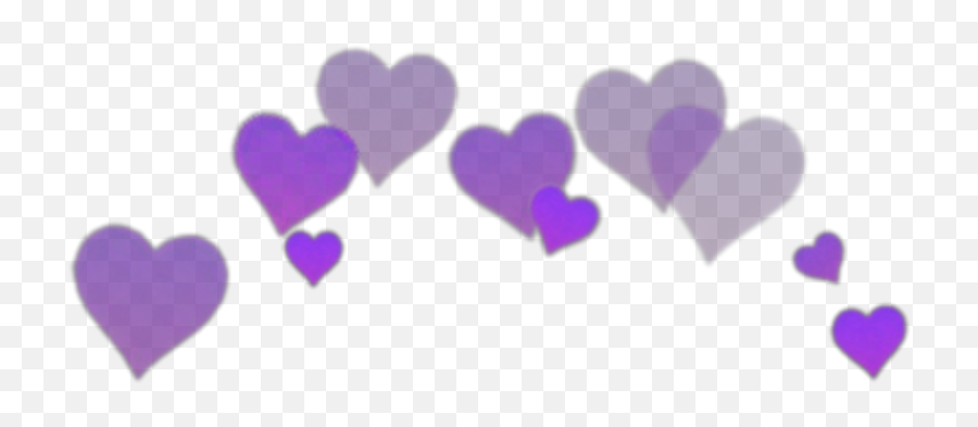 Iphone Purple Heart Emoji Wallpaper - Sticker Heart Crown Picsart Png,Purple Heart Emoji Png