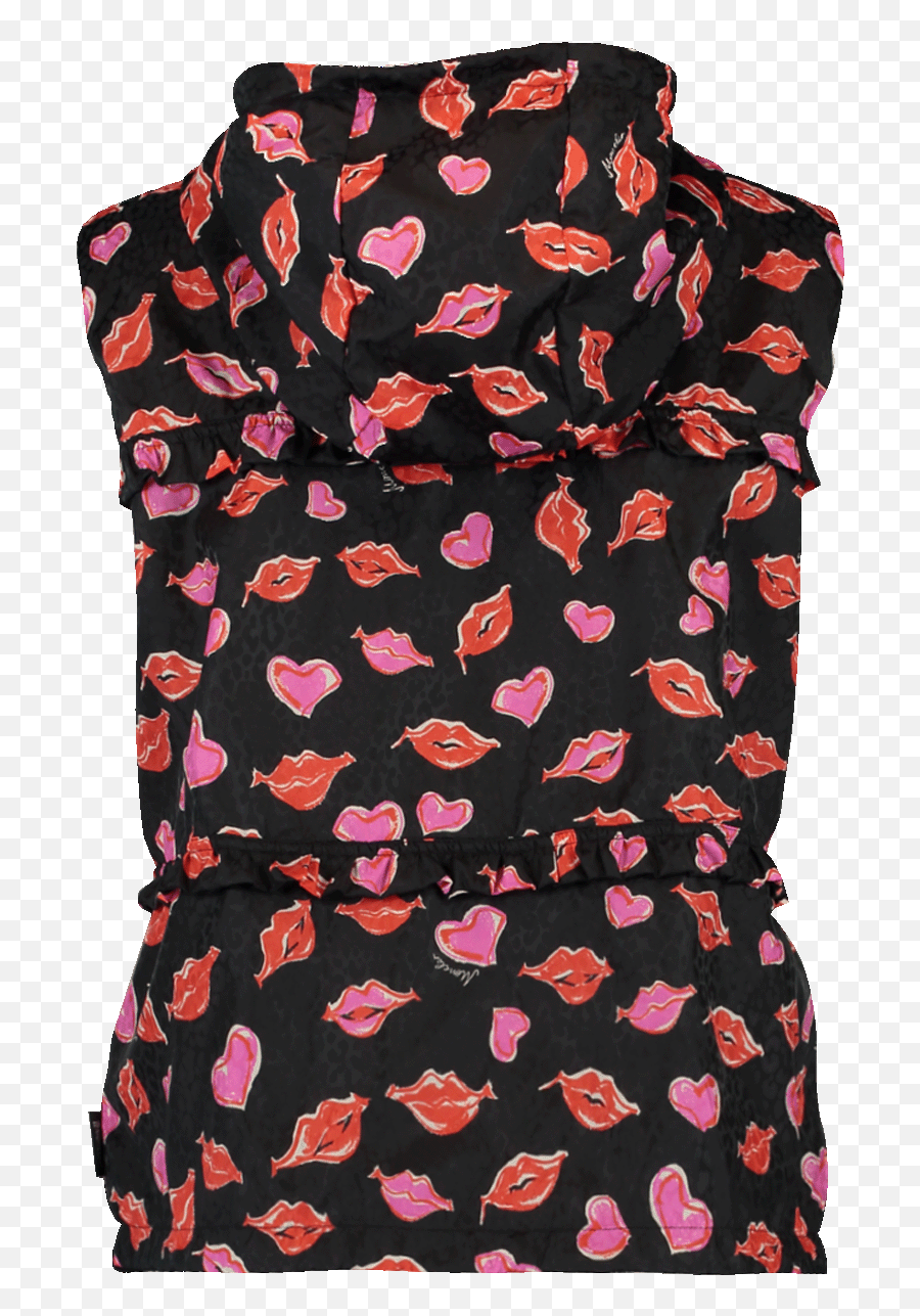 Varsovie Lip Print Vest Marissa Collections Png