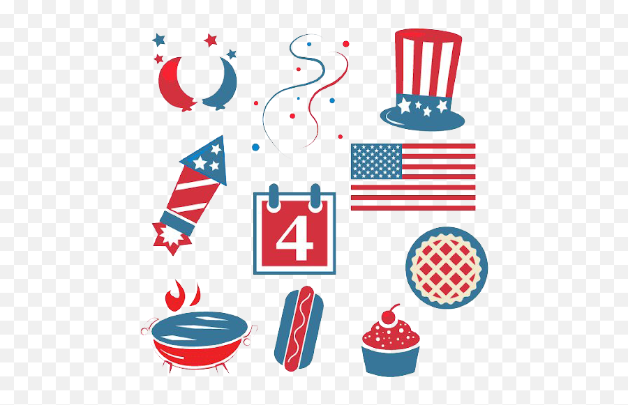 Usa Independence Day Png Transparent Images Pictures - Clipart 4th Of July Vector,Independence Day Icon