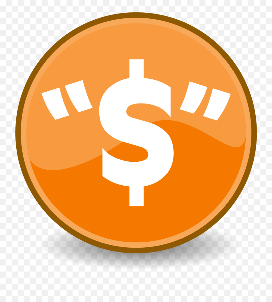 Fileemblem - Advertisementdollarsvg Wikimedia Commons Cifrão Icone Png Laranja,Lower Price Icon