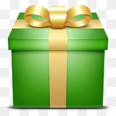 Gift Green Present Icon - Png Square Gift Box Clipart,Gifts Png