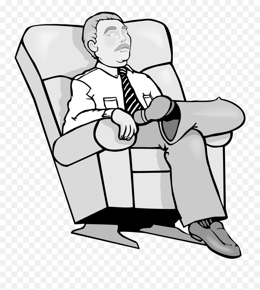 Person Clipart Line Transparent Free For - Kick Back Relax Png,Person Sitting Back Png