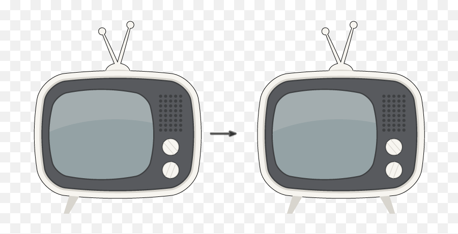 How To Create A Retro Interior Illustration In Adobe Illustrator Png Pop Out Of Tv Icon