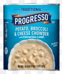 Progresso Traditional Potato Broccoli And Cheese Chowder - Progresso Creamy Chicken Noodle Soup Png,Chowder Png