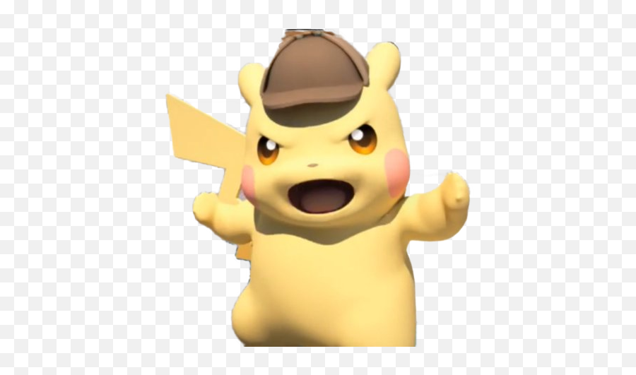 Detective Pikachu The Pok Mon Company Video Game - Detective Pikachu Funny Faces Png,Detective Pikachu Logo Png
