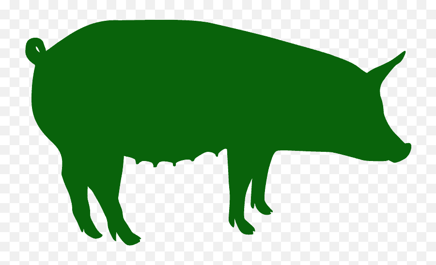 Pig Silhouette - Cerdo Png Silueta,Pig Silhouette Png