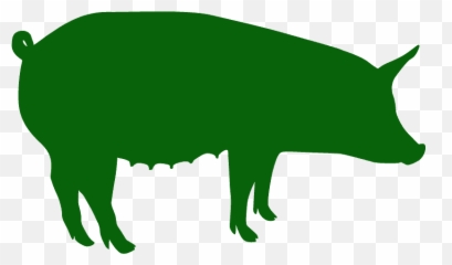 Pig Silhouette - Cerdo Png Silueta