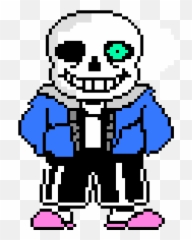 Sans Sprite Undertale - Blue Eye Png