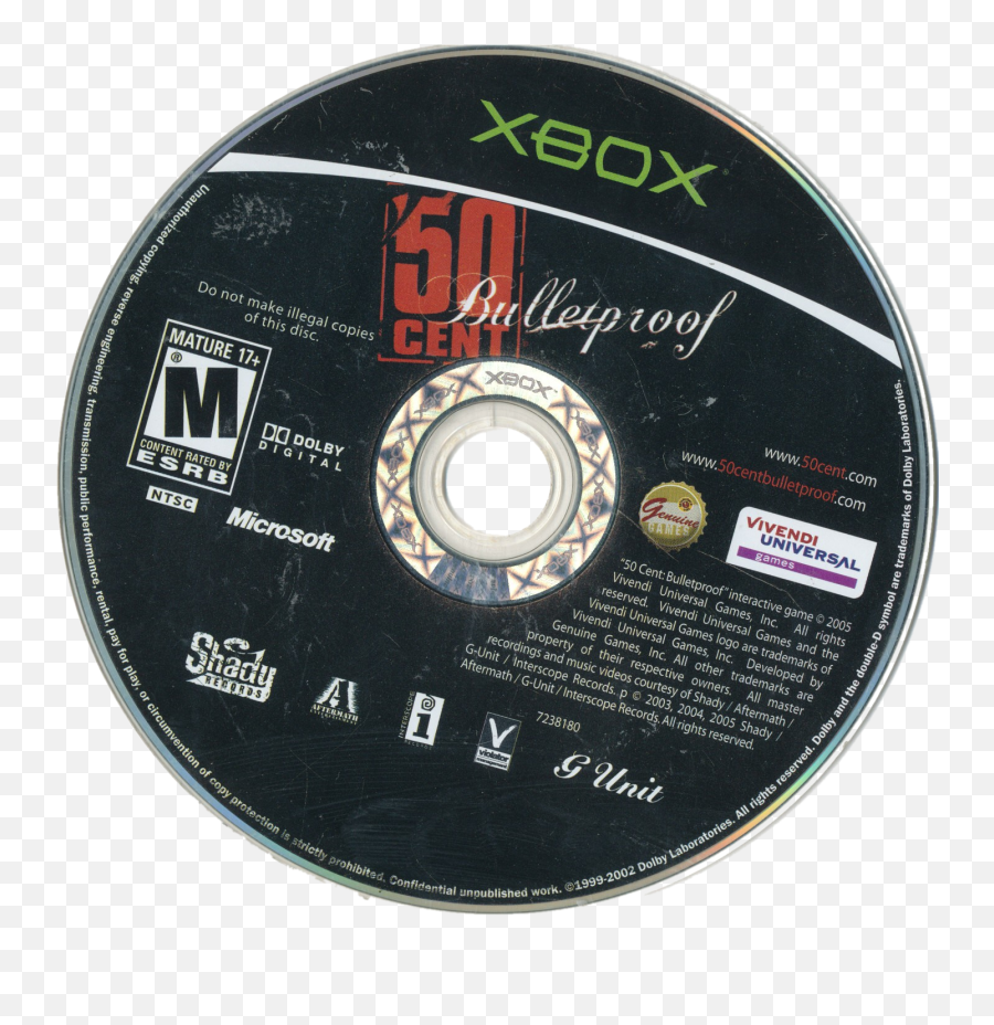 Download 50 Cent - 50 Cent Bulletproof Xbox Png,Gunit Logos