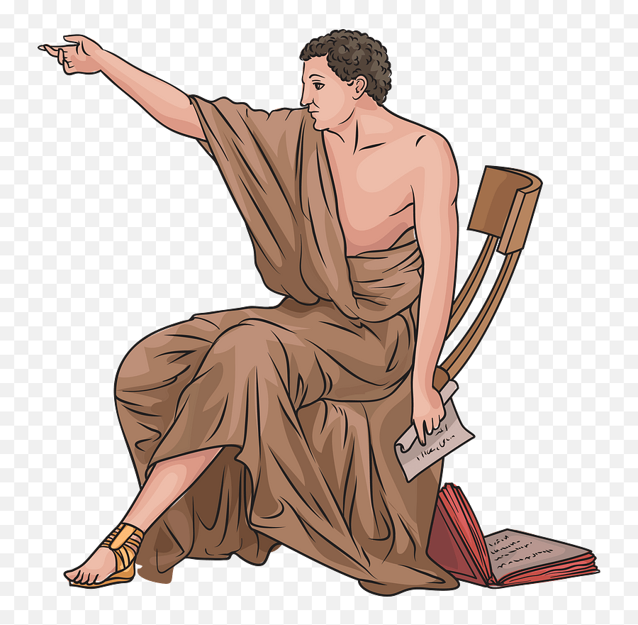 Aristotle Clipart - Sitting Png,Aristotle Png