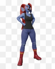 Blender Undyne Victorious Laugh Sfw By Camchao14 - Fur Png,Undyne Png