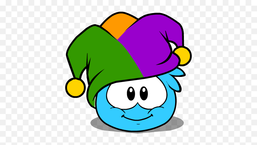 Download Hd Jester Hat In Puffle Interface - Club Penguin Club Penguin Puffle Gif Transparent Png,Jester Hat Png
