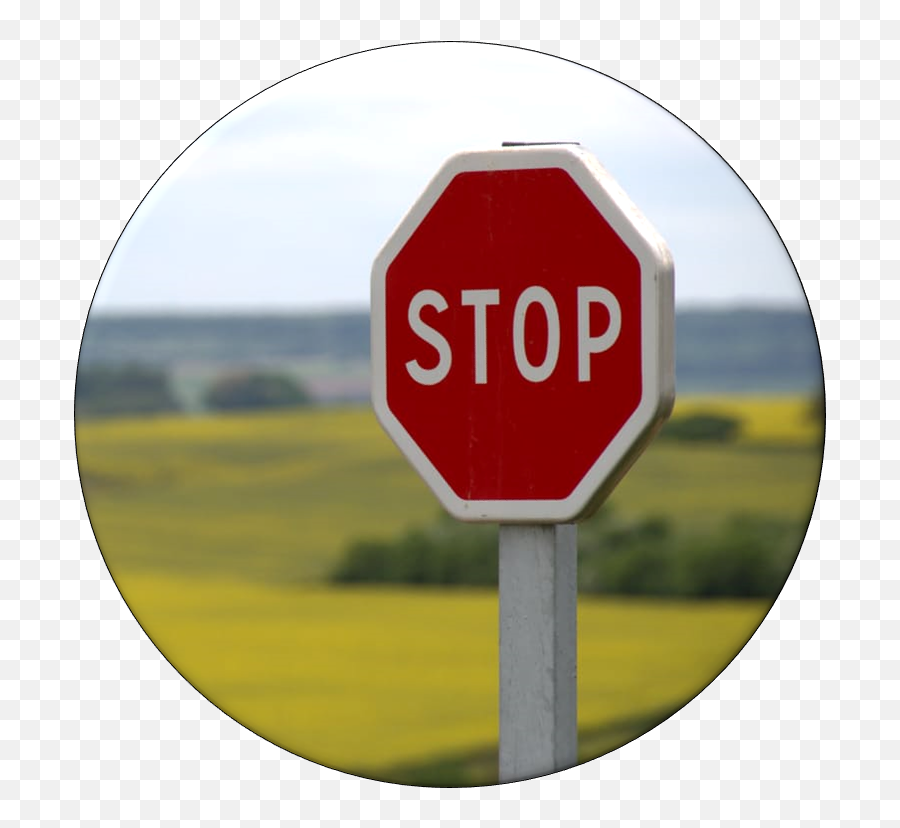Stop Sign Round Calibre Real Estate - Mc Hammer Png,Stop Sign Transparent