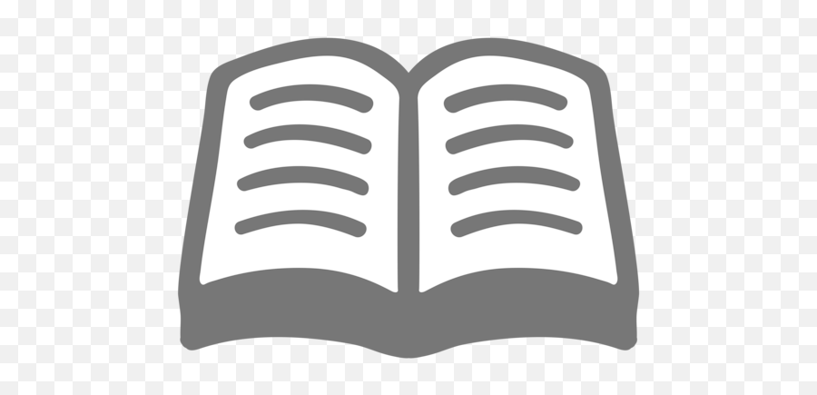 Open Book Emoji - Book Emoji Black And White Png,Opened Book Png